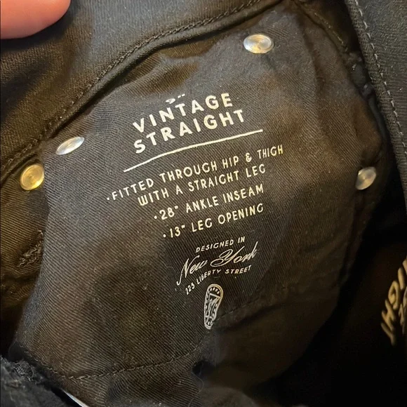 Classic Black J Crew Straight Leg Pant size 29 - Picture 8 of 9